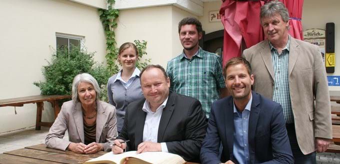Besuch von Herrn Reiterer vom ständigen Sekretariat der Alpenkonvention